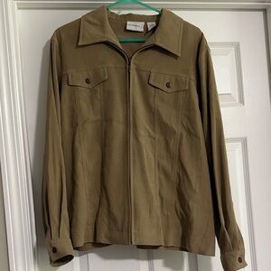 Alfred Dunner Women's Tan Shirt‎ Jacket